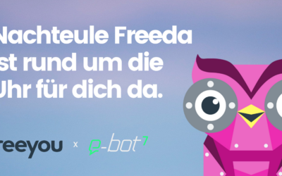 freeyou – die digitale Revolution der Versicherungsbranche: Chatbot Freeda von e-bot7 unterstützt Kunden bei Vertragsfragen