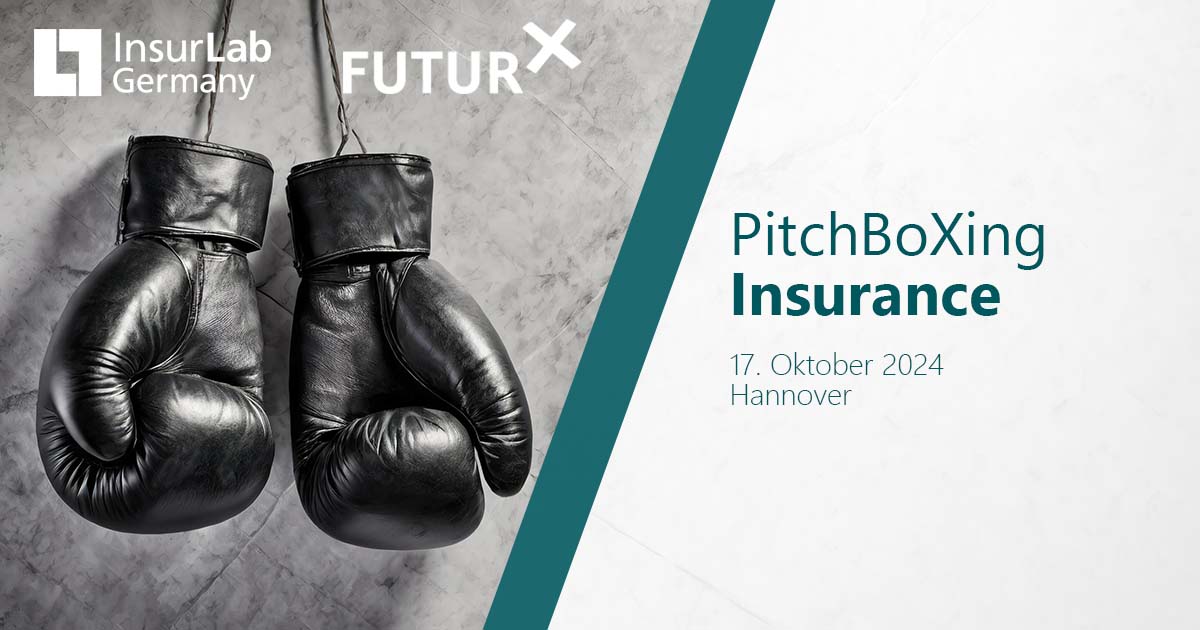 At PitchBoXing Insurance by FUTUR X and InsurLab Germany, several start-ups will compete against each other in the ring on October 17.